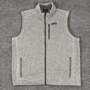 Patagonia Better Sweater Vest Mens Size 2XL Grey Full Zip Jacket Fleece